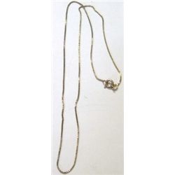 .825 ITALY YELLOW GOLD 18" NECKLACE. STAMPED *ITALY .825 NF*!! TOTAL WEIGHT IS 2 GRAMS OR .068ozs!!