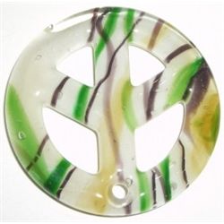 BEAUTIFUL HAND BLOWN GLASS PENDANT!! PENDANT CAME OUT OF SAFE!!