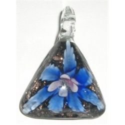 BEAUTIFUL HAND BLOWN GLASS PENDANT!! PENDANT CAME OUT OF SAFE!!