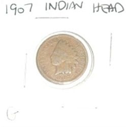 1907 INDIAN HEAD PENNY *NICE EARLY GOOD GRADE PENNY*!! INDIAN HEAD PENNY CAME OUT OF SAFE BOX!!
