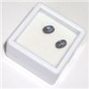 Image 1 : MATCHING PAIR OF .95 CARAT EACH *GEM QUALITY* RUSSIAN LABRADORITE EXTREMELY BEAUTIFUL OVAL CUT!!