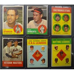 6 - 1963 Topps Baseball Star & Rookie Lot, mostly EX