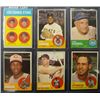 Image 1 : 6 - 1963 Topps Baseball Star Card Lot, mostly VGEX-EX
