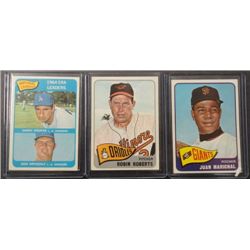 7 - 1965 Topps Baseball Star Card Lot, mostly EX-NM