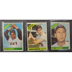 6 - 1966 Topps Baseball Star Cards, Brooks Robinson, Bob Gibson