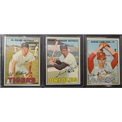 7 - 1967 Topps Baseball Star Cards, Kaline, Carlton & more.