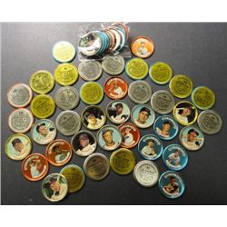 1964 Topps Coin Lot (52 coins)  includes Mantle, Clemente and more.