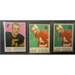 1959 Topps Football Hornung & Tittle.