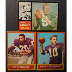 1962 & 63 Topps Football Star Cards.