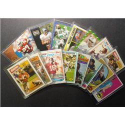 Football Star Card Lot 60's, 70's, 80's, 90's.