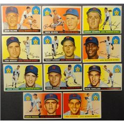 1955 Topps Washington Nationals Team Lot (11 Cards) Nice EX-EM.