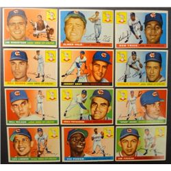 1955 Topps Kansas City Athletics Team Lot (12 cards) Nice EM-NM.