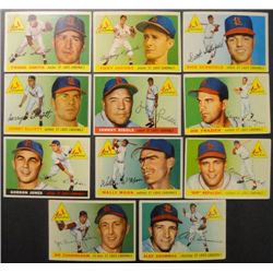 1955 Topps  St Louis Cardinals Team Lot (11 cards)  Nice EX-EM.