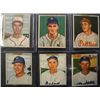 Image 1 : 6 - 1950 Bowman Baseball Cards.