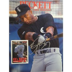 Bo Jackson Autographed Beckett Baseball Card Monthly magazine.