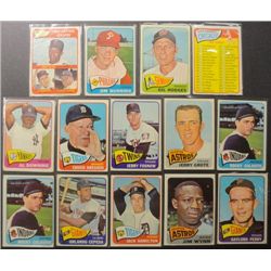 1965 Topps Baseball Card Lot (14 cards)  EX-VGEX.