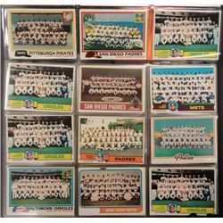 200 Team Cards.  Some are marked, most are clean.  Mostly 1976 to 1981.