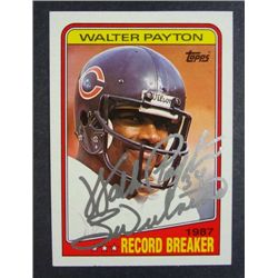 Walter Payton Signed/Autographed Card