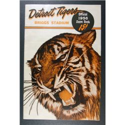 1956 Detroit Tigers Score Book