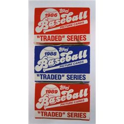 Lot of Topps Traded Baseball Factory Sets