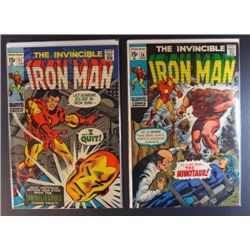 2 - IRON MAN Comic Books -#21 Jan 1970 & #24 April 1970