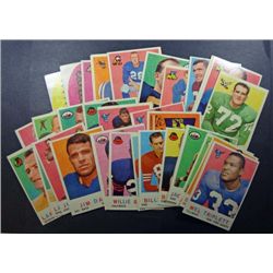 33 - 1959 Topps Football Cards.  Mostly All Different.