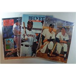 3 - 1991 Beckett Baseball Card Monthly Guides  Mantle/DeMaggio