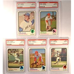 5 - 1973 TOPPS BASEBALL  PSA   MINT 9.