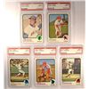 Image 1 : 5 - 1973 TOPPS BASEBALL  PSA   MINT 9.