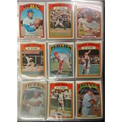 1972 Topps Baseball Partial Set , Over 450 cards in NM