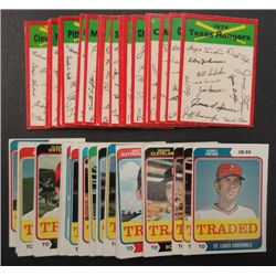 1974 Topps Team Baseball Checklist Set and 1974 Topps Traded Set