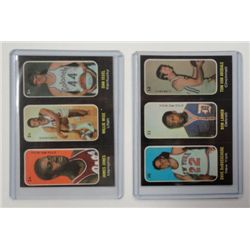 1971-72 Topps Trio Basketball Cards, MINT