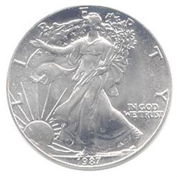 Uncirculated Silver Eagle 1987