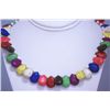Image 1 : MULTICOLOR SEMIPRECIOUS STONE NECKLACE