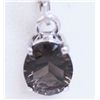 Image 1 : SMOKEY TOPAZ PENDANT .925 STERLING SILVER