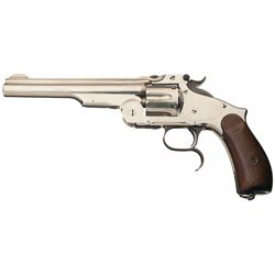 Spectacular Smith & Wesson Third Model Number Three Russian Revolver with "REISSUE" Markings