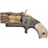 Image 2 : Cased Engraved Silver and Gold Plated Smith & Wesson Model 1 1/2 2nd Issue Revolver with Pearl Grips