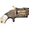 Image 3 : Cased Engraved Silver and Gold Plated Smith & Wesson Model 1 1/2 2nd Issue Revolver with Pearl Grips