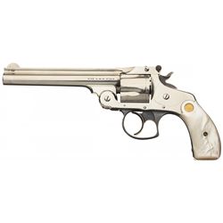 Smith & Wesson 38 Double Action 4th Model Revolver with Pearl Grips