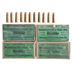 Four Boxes of Winchester 44 Central Fire Cartridges for the 1873 Rifle