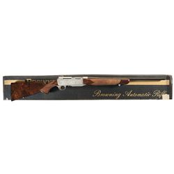 J. Bague Signed Engraved Belgian Browning BAR Grade IV Semi-Automatic Rifle with Box