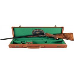 Engraved Winchester DHE Parker Reproduction 20 Gauge Side by Side Shotgun with Original Box and Case