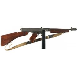 Desirable World War II Fully Automatic Class III Auto-Ordnance Model 1928A1 Thompson Submachine Gun 