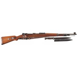 World War II Nazi K98 Mauser "ar/42" Code Bolt Action Rifle with Bayonet