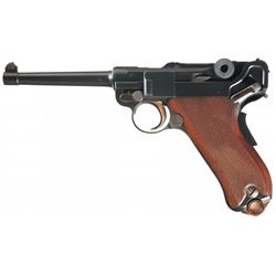 Excellent Swiss/Bern Model 1906/24 Luger Semi-Automatic Pistol