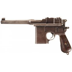 Scarce Chinese "Shansei Arsenal" 45 ACP Broomhandle Semi-Automatic Pistol