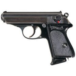 Scarce "Duralumin" World War II Production Walther PPK Semi-Automatic Pistol with Extra Magazine