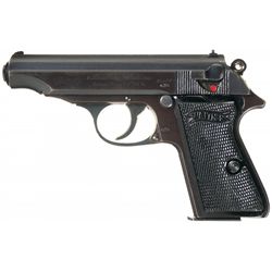 Excellent World War II Nazi Waffenamt Stamped Walther Model PP Semi-Automatic Pistol