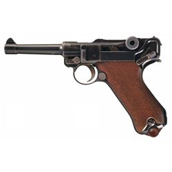 World War I DWM 1914 Military Model 1917 Dated Luger Pistol