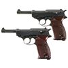 Image 1 : Unique Collector's Lot of Two P38 Semi-Automatic Pistols -A) Scarce Walther "ac45" Zero Series P38 S